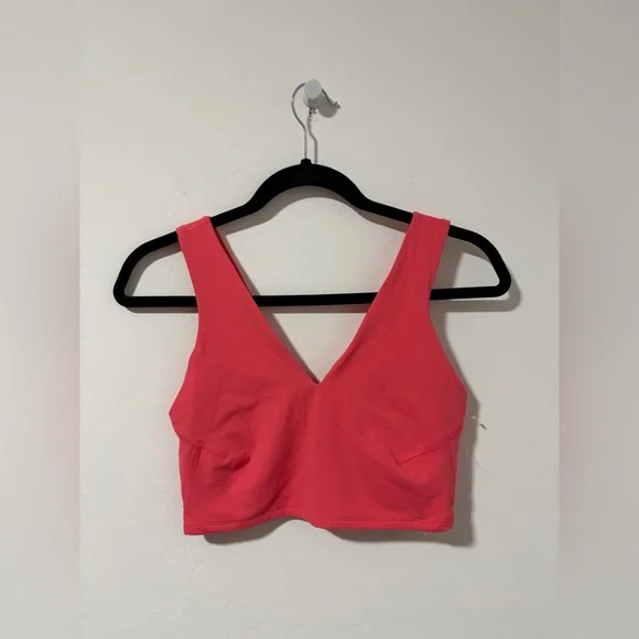 New FP Movement Never Better Crop V-Neck Tank in coral - Womens - Picture 3 of 6